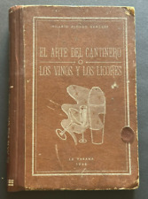 1948 El Arte Del Cantinero Hilario Alonso Kuba Vintage Barman Książka koktajlowa na sprzedaż  Wysyłka do Poland