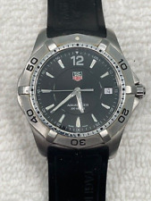 Tag Heuer Aquaracer WAF1110 - Rosto preto - Faixa de borracha, papéis originais comprar usado  Enviando para Brazil