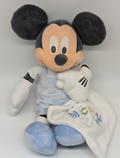 Exclusivo bebé Mickey Mouse de la tienda Disney con manta de seguridad de felpa azul 16 segunda mano  Embacar hacia Argentina