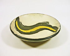 Gorka Livia, Branco E Placa De Parede Retrô Amarelo 6", Década de 1950 Arte Cerâmica! (G369) comprar usado  Enviando para Brazil