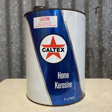 Tambor de lata de aceite vintage de 5 litros de queroseno para el hogar, usado segunda mano  Embacar hacia Argentina