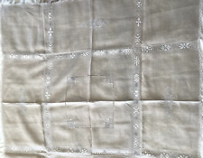 Vintage linen tablecloth for sale  SHETLAND