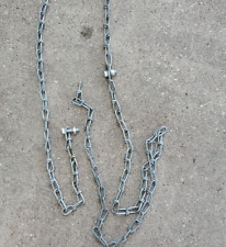2 łańcuchy użytkowe z podwójną pętlą ze stali nierdzewnej 4 stopy 3 cale +2 złącza śrubowe na sprzedaż  Wysyłka do Poland