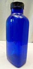 Vintage Cobalt blue bottle glass apothecary medicine Milk Of Magnesia Collecti#2, used for sale  Shipping to South Africa