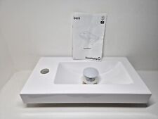 B&Q GoodHome Beni Gloss White Counter Top  One Hole Tap Basin (W) 44.2cm (NEW) for sale  Shipping to South Africa