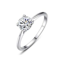 Certified Diamond Ring 14K-18K White Gold & Yellow gold Solitaire ring VVS1 Best, used for sale  Shipping to South Africa