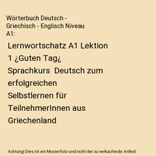 Wörterbuch deutsch griechisch gebraucht kaufen  Trebbin