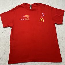 Camiseta McDonald's Adulto Grande Cardi B Offset Logotipo Collab Gráfico Funcionário Vermelha comprar usado  Enviando para Brazil