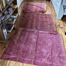 Pair burgundy velvet for sale  PULBOROUGH