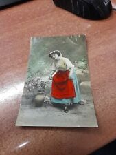 Cartolina vintage donna usato  Brescia