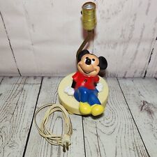 Lámpara de escritorio de mesa vintage de Mickey Mouse Walt Disney luz nocturna para bebé ¡FUNCIONA! segunda mano  Embacar hacia Argentina