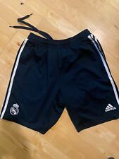 Pantalones cortos de entrenamiento de fútbol/fútbol Adidas Real Madrid usados, usado segunda mano  Embacar hacia Argentina