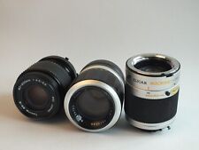 Lot of 3 lens for Minolta MD Mount. Tokina 2 pcs, Elicar, used for sale  Shipping to South Africa