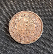 1862 india half for sale  UK