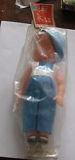 Used, A RARE 1950'S DOLL OF A BOY WITH HAT (TEMBEL) BY ISRAEL BUBATI TOYS -NEW IN BAG  for sale  Shipping to South Africa