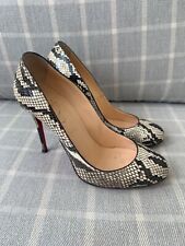 CHRISTIAN LOUBOUTIN Snakeskin Leather Stiletto Heels Court Shoes 38 UK 5 for sale  Shipping to South Africa