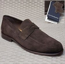 Used, M&S AUTOGRAPH Real SUEDE Mens' Slip-On LOAFERS ~ Size 9.5 ~ CHOCOLATE for sale  Shipping to South Africa