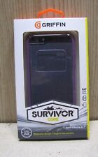 Usado, iPhone 6 6S púrpura y claro Griffin survivor core case 4.7 "bordes de parachoques resistentes segunda mano  Embacar hacia Mexico