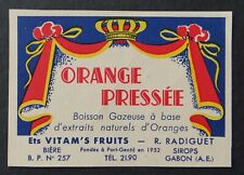 étiquette orange pressée d'occasion  Nantes-