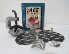 Kit de parche vulcanizador vintage Ace #60 abrazadera reparación de neumáticos de goma gasolina aceite automático segunda mano  Embacar hacia Argentina