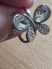 Crystal butterfly ring for sale  WAKEFIELD