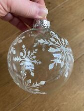 Christmas bauble transparent for sale  PURLEY