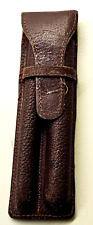 Estojo de caneta de couro vintage para caneta esferográfica tinteiro, Hungria década de 1960 comprar usado  Enviando para Brazil