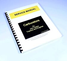 Carburetor service manual for sale  Brookfield