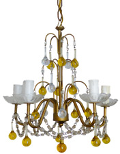 Vintage chandelier amber d'occasion  Avignon