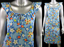 Vestido de tenda floral primavera anos 60 decote largo com babados, buraco na fechadura, indie boêmio M/G comprar usado  Enviando para Brazil