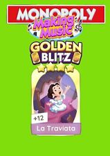 Monopoly go Gold Blitz 4 estrellas tarjeta adhesiva # Set 21 La Traviata segunda mano  Embacar hacia Argentina