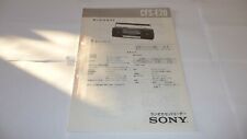 Sony cfs e20 for sale  Ireland