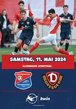 UNTERHACHING v DYNAMO Dresden 11 de mayo de 2024 3. Bundesliga FAN Alemania segunda mano  Embacar hacia Argentina
