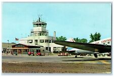 Cartão postal c1950's Airport Control Tower carrinho de carga vista de avião Grand Rapids MI, usado comprar usado  Enviando para Brazil