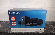Sistema de cine en casa Coby 5.1 canales reproductor de DVD remoto negro DVD775 caja abierta segunda mano  Embacar hacia Argentina