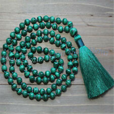 Colares de malaquita verde budista tibetano 108 contas de oração comprar usado  Enviando para Brazil