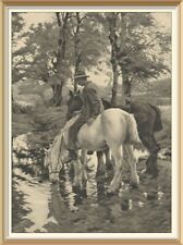 Antique 1924 print for sale  CANNOCK