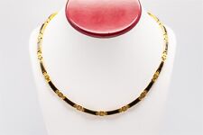 $16K Bernard K Passman Signed 30ct Black Coral 18k Yellow Gold 16" Necklace 54g for sale  Shipping to Canada