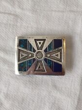 navajo turquoise belt buckle for sale  Beaumont
