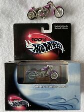 Lote de 2 100% Hot Wheels roxo Harley Davidson Fatboy caixa preta e helicóptero solto comprar usado  Enviando para Brazil