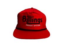 Gorra de sombrero Billings Freight Systems vintage para hombre, usado segunda mano  Embacar hacia Argentina