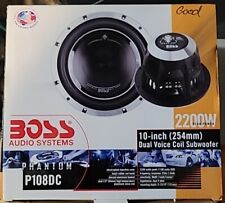 Subwoofer Boss 10 Pulgadas Doble Bobina de Voz Phantom P108DC Juego de 2 LEER DESCRIPCIÓN  segunda mano  Embacar hacia Argentina