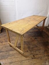 Rustic trestle table for sale  ROSSENDALE
