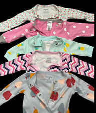 Used, ALL Preemie Baby Girl Carter's Footed Cotton Sleeper Pajamas Premature Lot for sale  Shipping to South Africa