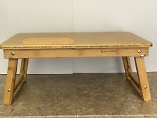 Used, Bamboo Folding Table Portable Laptop Breakfast Desk Bed Serving Tray for sale  Shipping to South Africa
