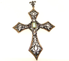argento antica croce oro usato  Terni