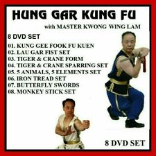 JUEGO DE 8 DVD HUNG GAR KUNG FU Kwong Wing Lam grúa tigre lau gar puño banda de rodadura de hierro  segunda mano  Embacar hacia Argentina
