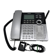 Teléfono de escritorio empresarial VTech CM18245 4 líneas plateado con cable de alimentación de CA PROBADO segunda mano  Embacar hacia Argentina
