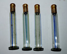 quatro antigos frascos de vidro filamento azul soprado boca alemã 0901 comprar usado  Enviando para Brazil