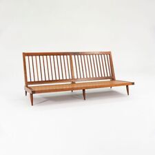 1950s George Nakashima Studio 72 inch Three Seat Slatted Sofa / Settee in Walnut for sale  Shipping to South Africa